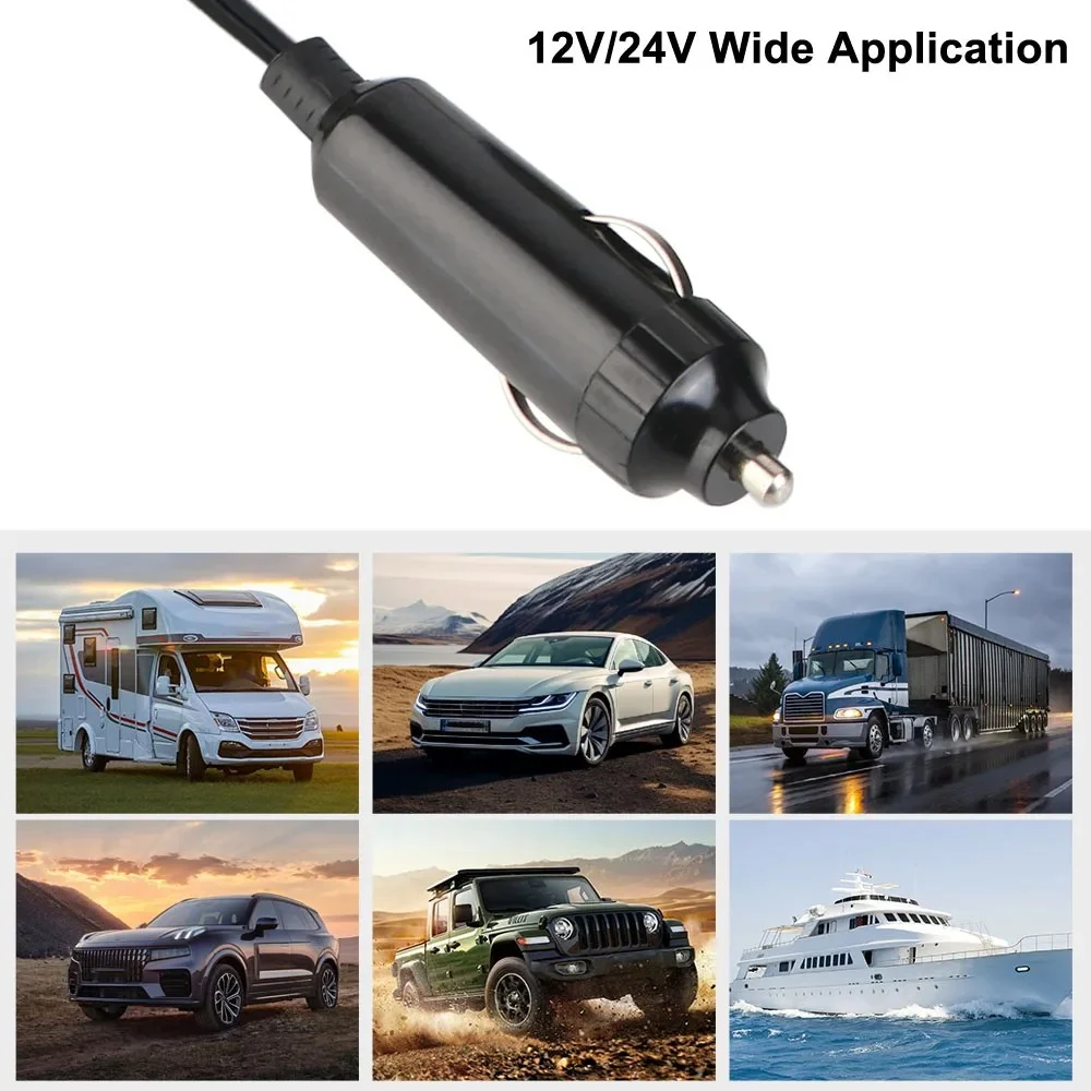 محوّل كهرباء للسيارة من 12V/24V إلى 220V بأربعة منافذ USB